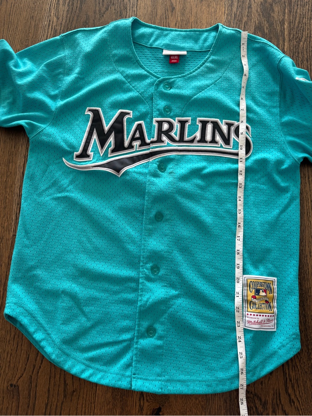 Mitchell & Ness Teal Cooperstown Collection Patch Jersey Andre Dawson Size M - Picture 7 of 9